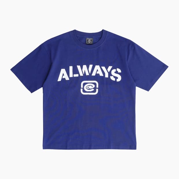 [S] 올웨이즈 스텐실 티셔츠 네이비