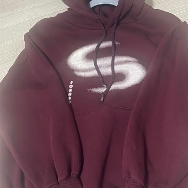 소라노 버건디 후드티 M