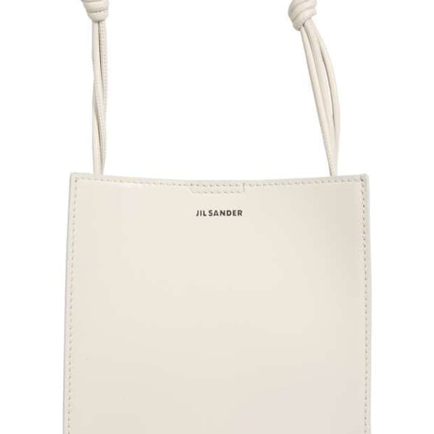 JIL SANDER 질샌더 레더 탱글백 화이트