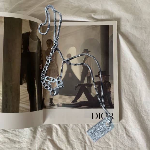 [정품] 디올 큐빅 목걸이