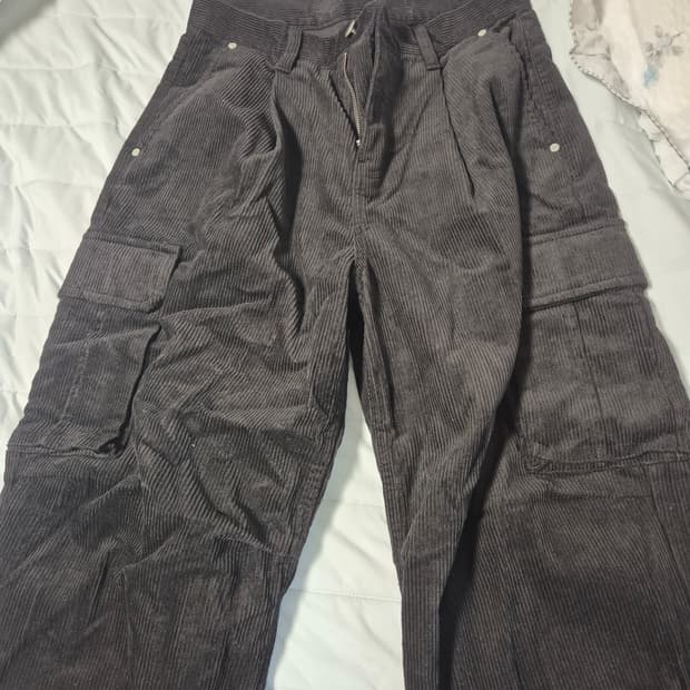 SUARE 코듀로이 카고 파라슈트 팬츠 M