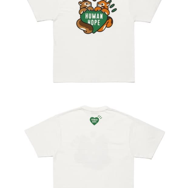 휴먼메이드 제이홉 콜라보 반팔티셔츠 화이트 M