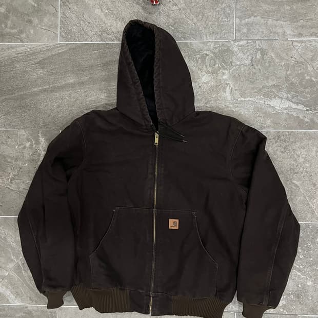 (L) 칼하트 덕 액티브 후드자켓 J130 DKB 다크브라운