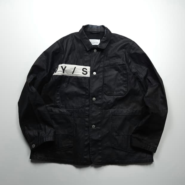 디스이즈네버댓 유틸리티 블랙 코팅 트러커 자켓 (L)