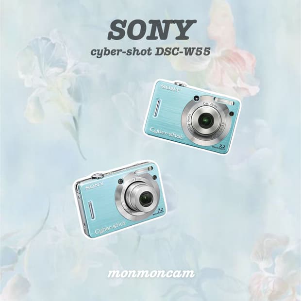 소니 사이버샷 w55 블루 디카 sony