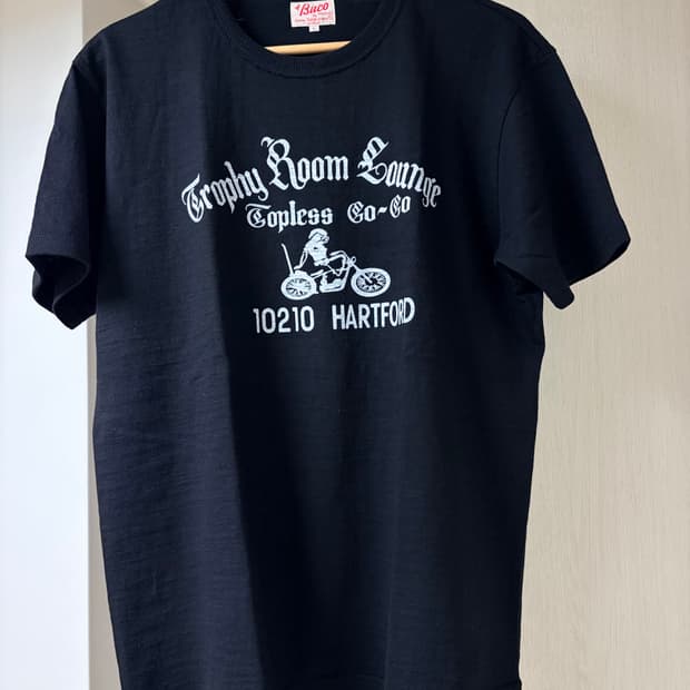 리얼맥코이 반팔 새상품 블랙 L