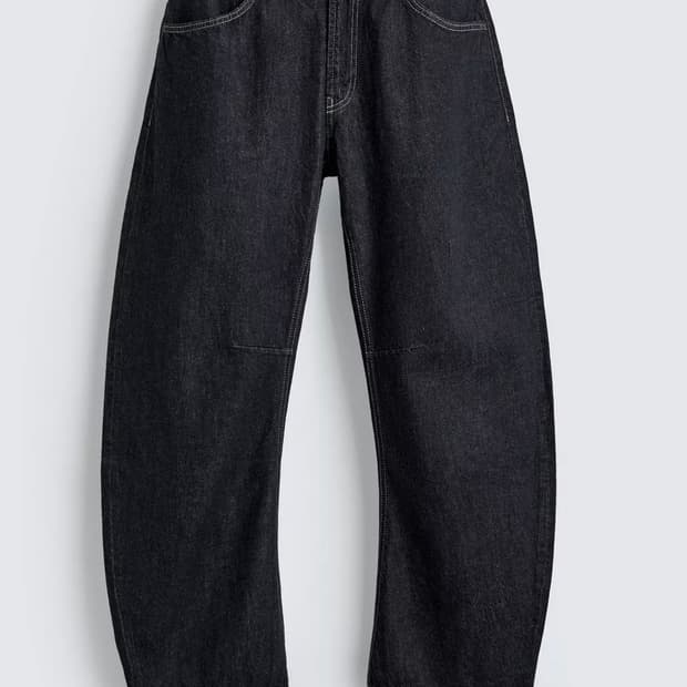 새상품) 자라 배럴 데님팬츠 (40,s~m