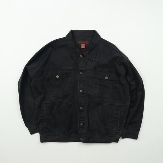 빈티지 청자켓 블랙 2XL A1027