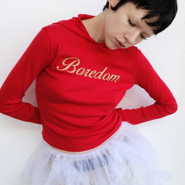 Justhaus FITTED HOODIE, RED