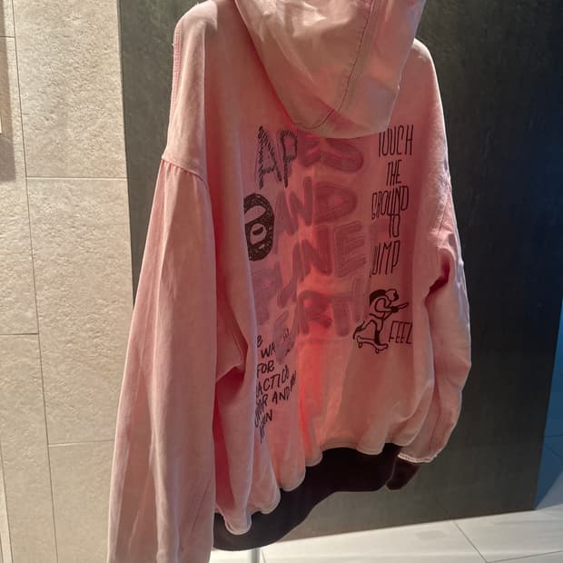 AAPE ZIP UP HOODIE JACKET 베이프 후디 자켓 핑크