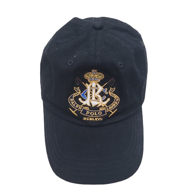 RALPH LAUREN 와펜자수 블랙볼캡