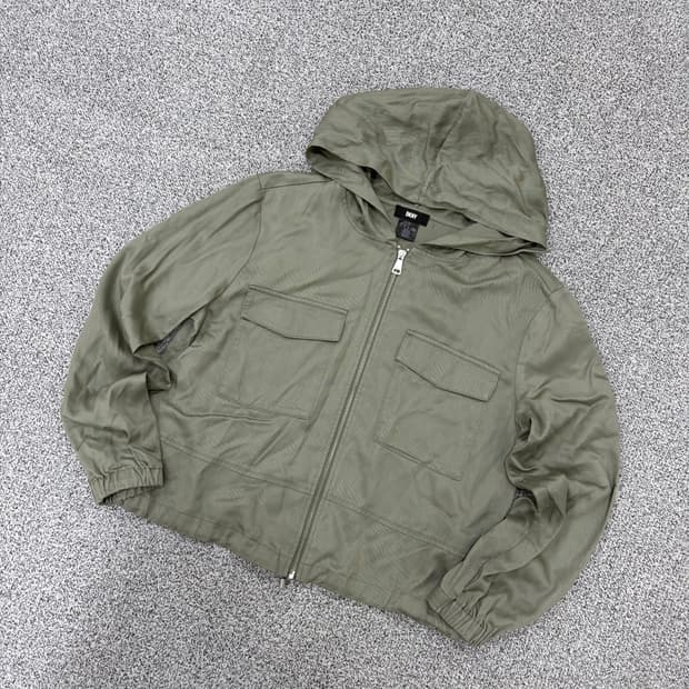 S DKNY 여성 크롭 후드 자켓 0317J