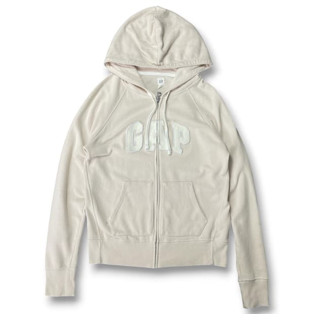 GAP 갭 크림 후드집업 xs