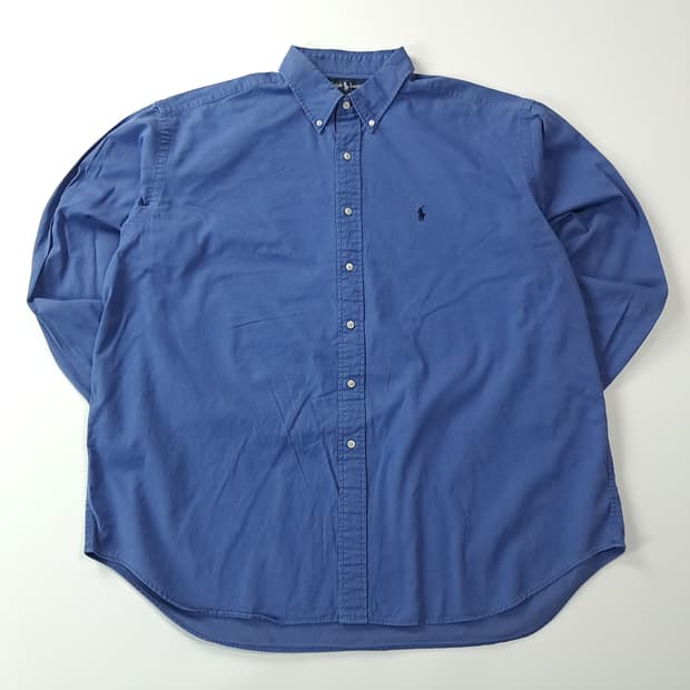 CJ030 2XL 폴로 90s 미국판 아쿠아블루 셔츠 남방