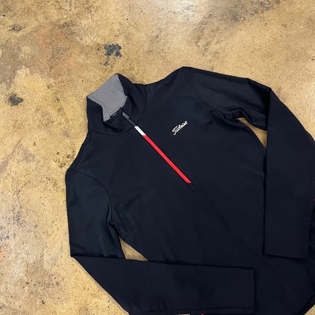 [정품/S] 타이틀리스트 블랙 하프넥 골프웨어 b17