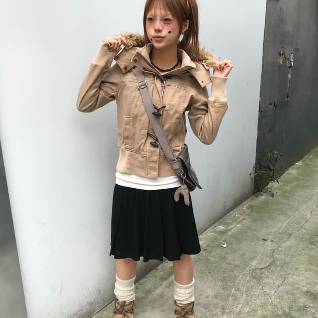 🏳️타미 퍼후드 코트자켓 코디🏳️