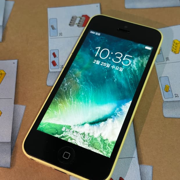 아이폰 5c 옐로우 16기가 #0132 + 보호필름&투명케이스