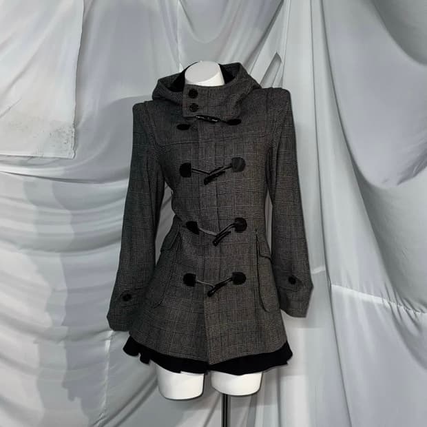 딱붙 블랙 떡볶이 코트