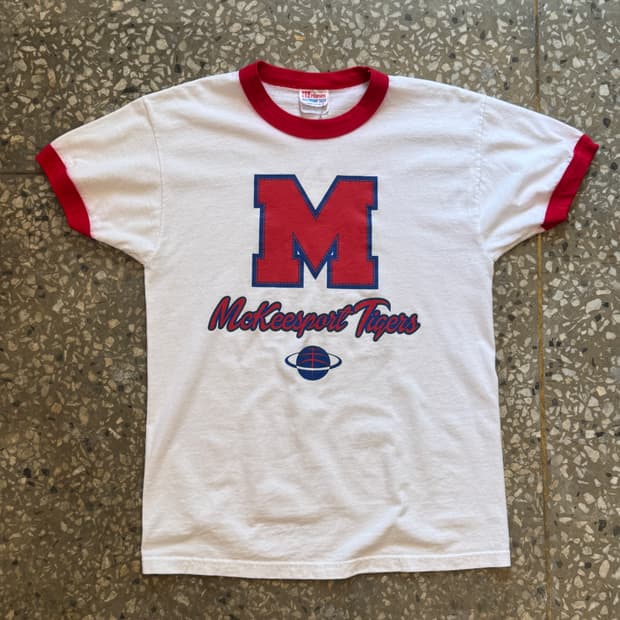 80~90s 헤인즈 링거 티셔츠 Made in USA(HT24)
