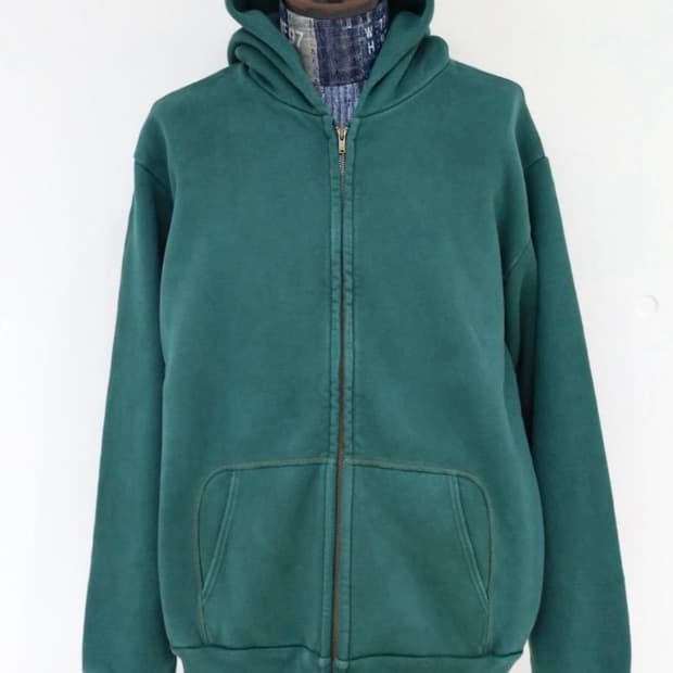Vintage Zip Sweat Hoodie 3sz
