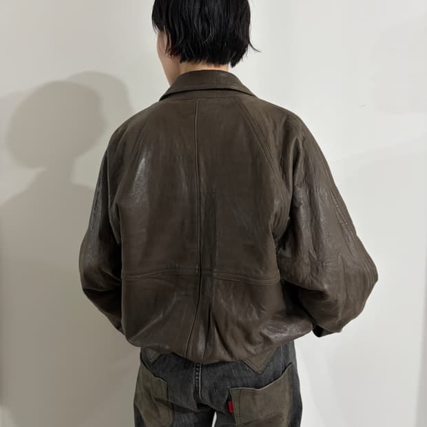 vintage leather jacket