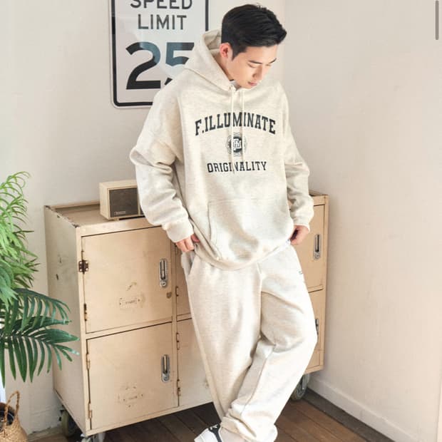 필루미네이트 베네핏 트레이닝 셋업 오트밀 XL