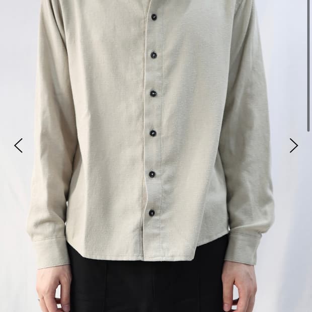 les Seim tailored shirt (beige) 2size