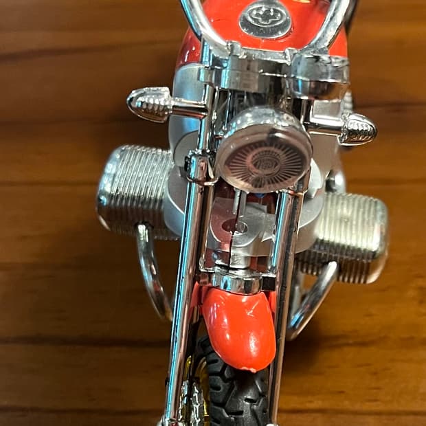 빈티지 레드오토바이모형