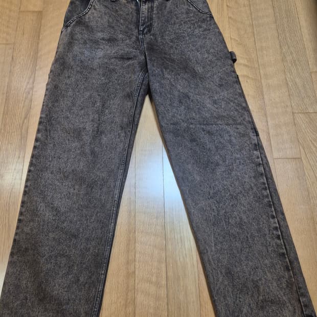 위캔더스 데님 카펜터 워싱 브라운 팬츠 DRAGGY WORK PANTS