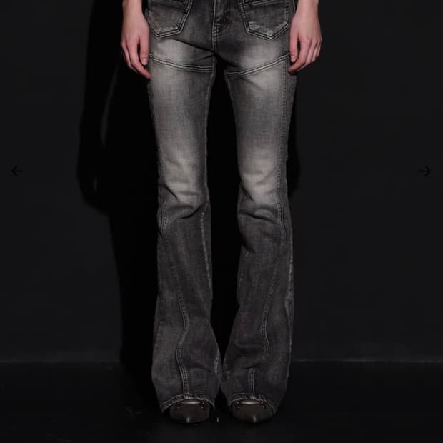 보헤미안 서울 프론트 포켓 부츠컷 데님 팬츠