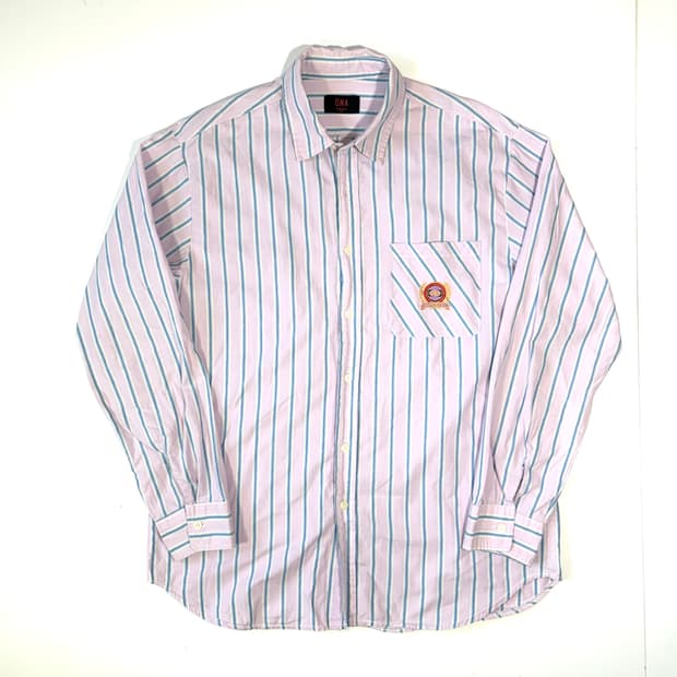 ONA 핑크 스트라이프 셔츠 L