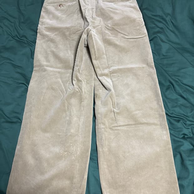 토마스모어 코듀로이 와이드 팬츠 베이지