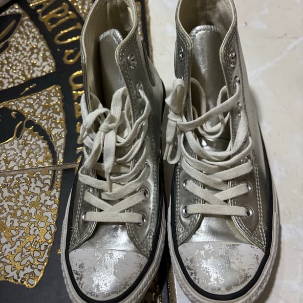 컨버스 하이 실버