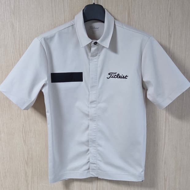 (착샷) 타이틀리스트 Titleist 반팔 집업 셔츠 자켓