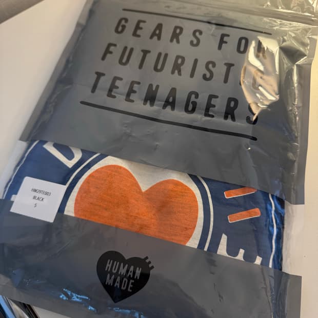 [S]휴먼메이드 그래픽 반팔 티셔츠 블랙