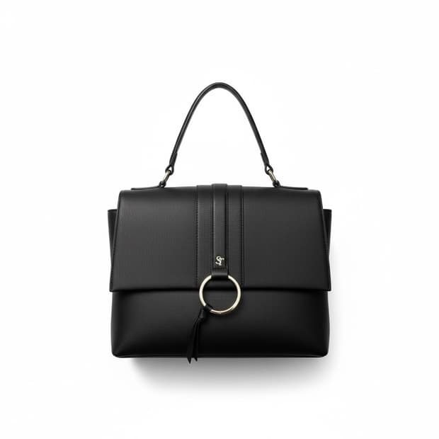 사만사 타바사 딜라이트 샤첼 블랙 토트백