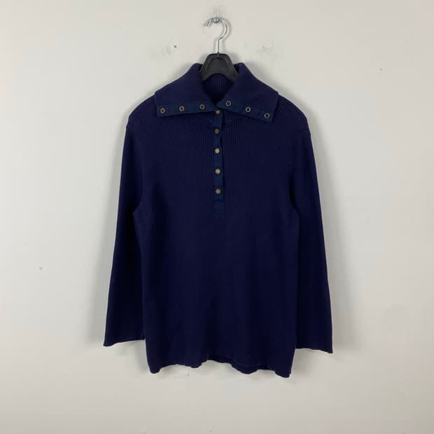 로렌 랄프로렌 하프집업 버튼 니트 XL <647>