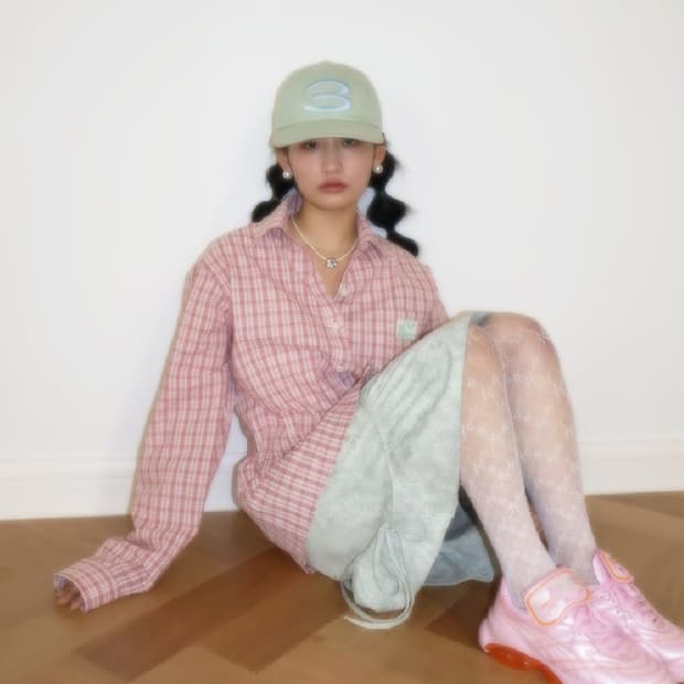 콜로신스 Interlaken Check Shirt Salmon