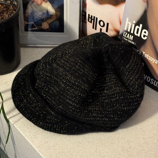 Ca4la 글리터 니트캡