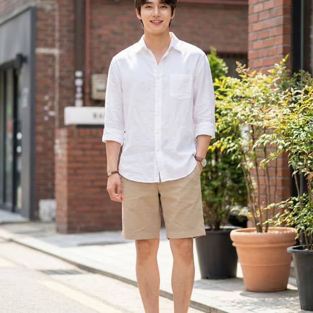 폴로 랄프로렌 피마코튼 스트레이트 핏 치노 반바지