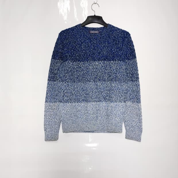 TOMMY HILFIGER 타미 힐피거 그라데이션 면니트 라운드티