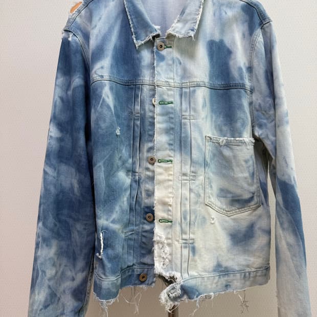빈티지 워싱 청자켓