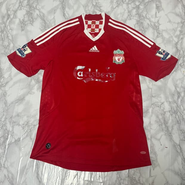 08-10 리버풀 홈 아디다스 유니폼 반팔 제라드