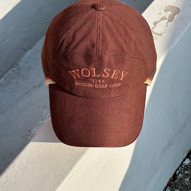 [M] wolsey 울시 골프 클럽 브라운 볼캡 모자