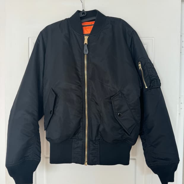 알파인더스트리 리버시블 항공점퍼 S