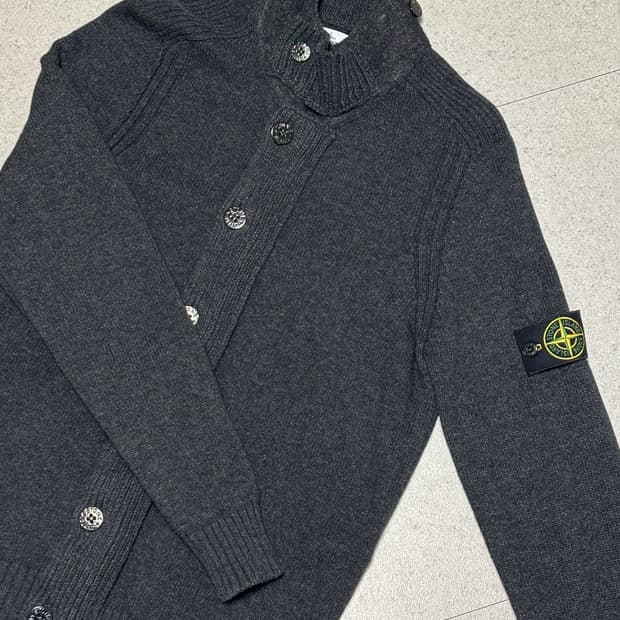 스톤아일랜드 하이넥 가디건 M 