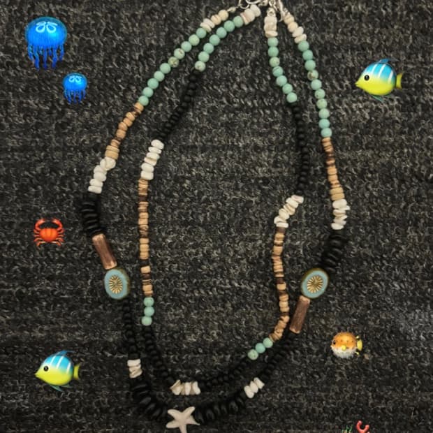  1. Uncharted seas 비즈 목걸이 | 레이어드 목걸이