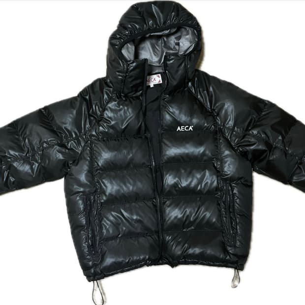 에이카 화이트 패딩 점퍼