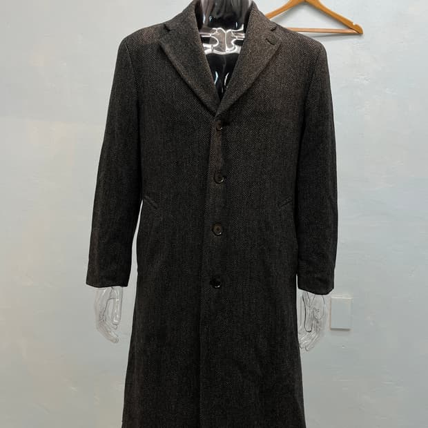 issey  miyake herringbone coat