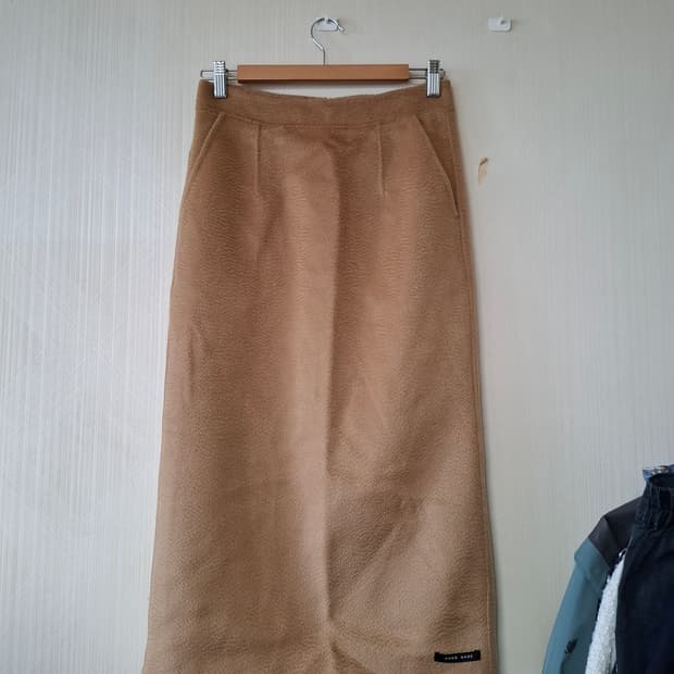 줄로그 새제품 울캐시 핸드메이드 롱스커트